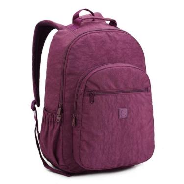 Imagem de Mochila Escolar Juvenil Bolsa Grande Feminina Menina Crinkle-Unissex