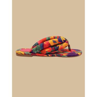 Imagem de Chinelo Rasteira Katita Lycra Farm Cor:;Tamanho:39-Feminino