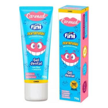 Imagem de Gel Dental Carmed Fini Dentaduras 70g Pasta De Dente Fini