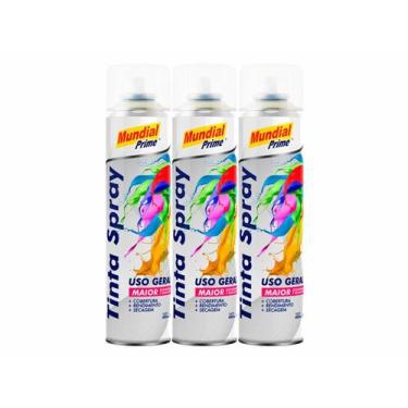 Imagem de Kit 3 Tinta Spray Verniz 400ml Mundial Prime