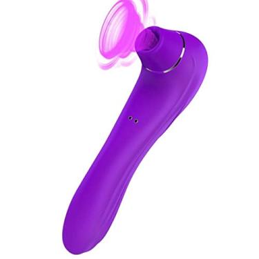 Imagem de Vibrador Estimulador Clitóris Sucção & Ponto G 2 em 1 vibrador 20 Frequências Sexuais Erótico Zatla (Roxo)