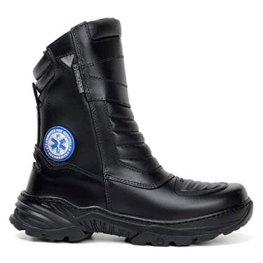 Imagem de Bota Coturno Aph Socorrista Unissex Couro Cano Médio Oferta