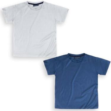 Imagem de Kit 2 Camisetas Dry Fit Infantil Esportes Com Proteção Uv - Vrasalon