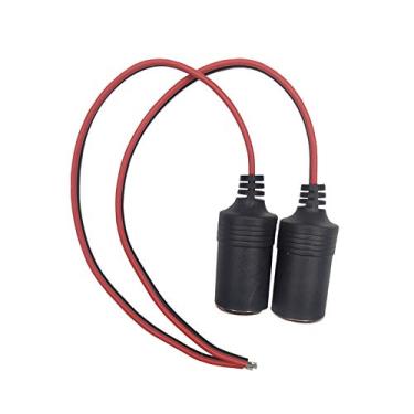 Imagem de Tomada fêmea para isqueiro – Cabo adaptador adaptador de cabo de alimentação de 12 V 24 V para substituição de carro de charuto (2)