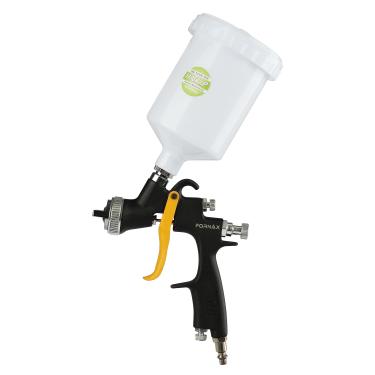 Imagem de FORNAX Pistola de Pulverização Hvlp com Alimentação Por Gravidade com Bico de 1,8 Mm, Capacidade de 600 Cc, Pincel e Chave, Pistolas de Pulverização de Tinta A Ar Profissionais para Pintura de Carros