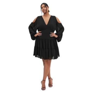 Imagem de City Chic Vestido feminino - Maria, Preto, 25 Plus Size