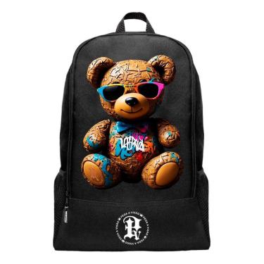 Imagem de Mochila Escolar Pega a Visão Estampado Urso Masculina-Masculino
