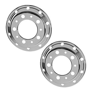 Imagem de Calota Caminhão Dianteira Silver Aro 22,5 10 Furos Par