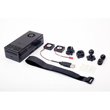 Imagem de Summitlink Capa preta V2 com ventiladores duplos para kit ADS-B compatível com módulo AHRS e GPYes