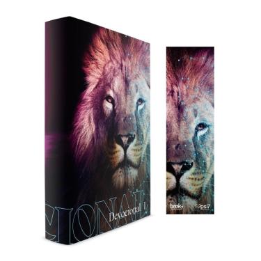 Imagem de Devocional I - Capa Leão NEON - Capa Dura + Marca Páginas