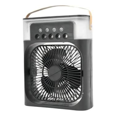 Imagem de Ventilador Portátil de Mesa Mini Ar Condicionado Umidificador Climatizador 3 em 1
