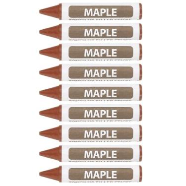 Imagem de PATIKIL Marcadores de móveis para retoque, 9 peças de cera de madeira, gizes de cera para reparo de móveis para arranhões, mesas de furos de piso de madeira, bordo