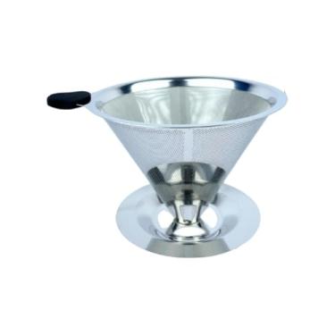 Imagem de Filtro De Café 103 Inox - Coador de Café Grande Sem Uso De Papel