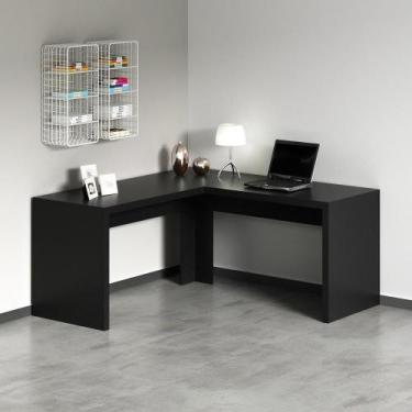 Imagem de Escrivaninha/Mesa Escritório De Canto Cr25024 Preto - MULTIMOVEIS
