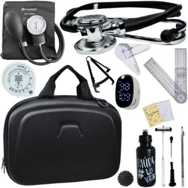 Imagem de Kit Fisioterapia Maleta Goniometro Martelo Buck Completo - Love Saude,
