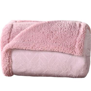 Imagem de Manta Cobertor Queen Sherpa Realce Flannel Lã De Carneiro