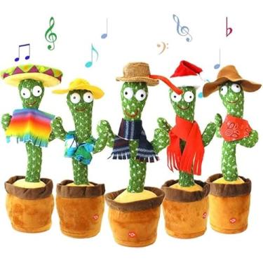 Imagem de Cacto Dançante e Falante Recarregável – Brinquedo Musical Infantil que Fala, Dança, Brilha e Repete Sons, Estimula a Fala e o Desenvolvimento das Crianças (Modelos e cores sortidas e aleatórias)