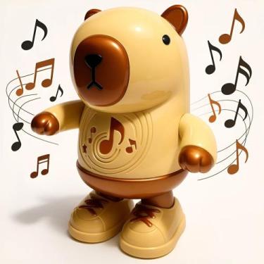 Imagem de Brinquedo Robô Capivara Dançante Música Luzes Criança Bebê - Enviamos 