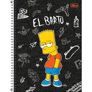 Imagem de Caderno Simpsons TILIBRA Universitário ESPIRAL - 1 Matéria 80 Folhas (El Barto)