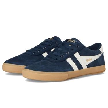 Imagem de Gola Tênis feminino de camurça badminton, Azul-marinho/branco fora/chiclete, 40