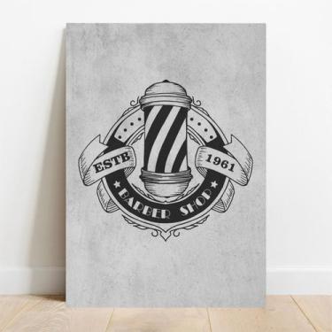 Imagem de Placa Decorativa Barber Shop - TaColado, 15x21cm
