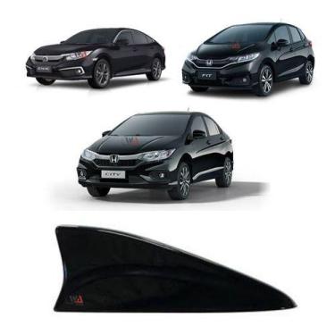 Imagem de Antena Shark Tubarão Honda City Civic Accord Hrv - Wa-Acessórios, Pret