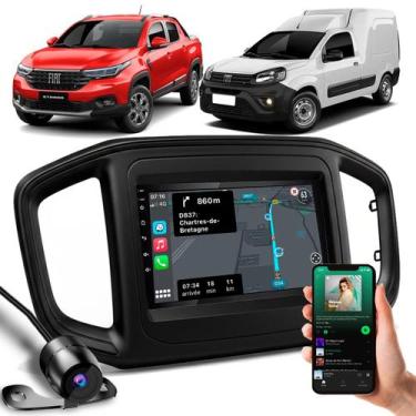 Imagem de Kit Central Multimídia 9 Polegadas Carplay Android Auto Sem Fio Strada