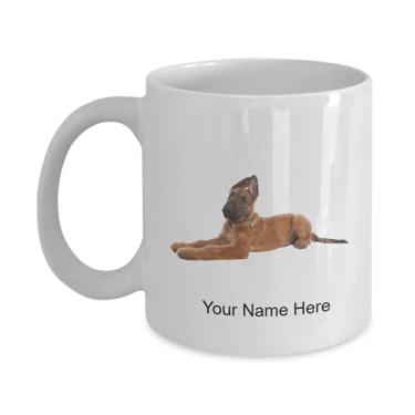Imagem de Caneca de café personalizada de pastor-belga para amantes de cães belga-pastor-cães ideias crianças meninos meninas Amor - Caneca de café de 325 ml