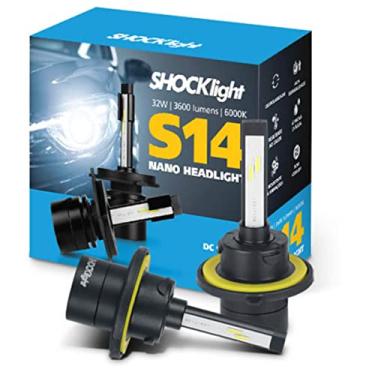 Imagem de Par de Lâmpada Led do Farol H13-Nano S14-3600 Lumens 6000K 12V 32W Shocklight - SLL-140013