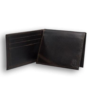 Imagem de Carteira Masculina Couro em L Repartiçoes Porta Documentos e Cartoes Basica Lisa Moderna