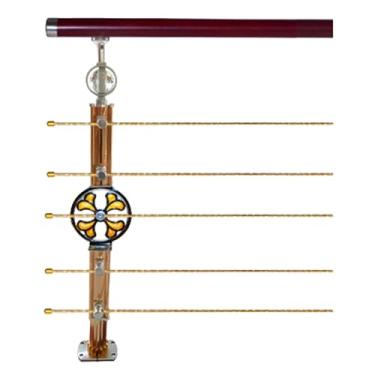 Imagem de Flexível Corrimões de liga de alumínio para degraus ao ar livre, trilhos internos com kit de instalação, corrimãos de varanda ou jardim Espesso