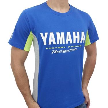Imagem de Camiseta Masculina Yamaha Moto Gp Azul - 261-Unissex