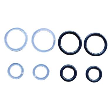 Imagem de YsXoWiui Kits de Reparo de Macaco Horizontal Kits de Vedação de Macaco Reparos de Borracha para Cilindros de Elevação Hidráulica Kits de Reparo de Macaco Resis, pequeno grande selo de óleo