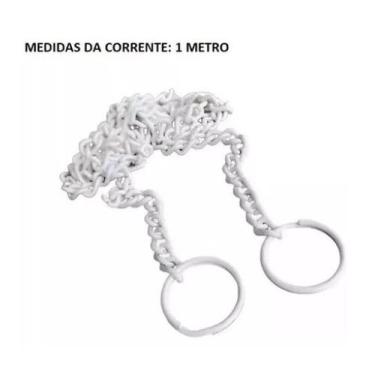 Imagem de Kit 01x corrente 1m c/ 2x argolas - 01 unid - DRT, FOSCO