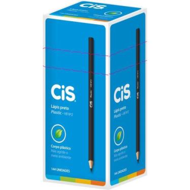 Imagem de Lápis Preto Redondo Plástico HB N2 - Caixa com 144 Unidades - Sertic