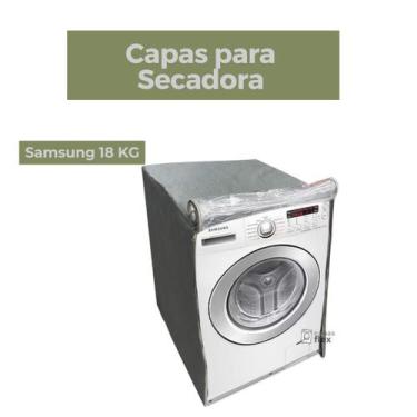 Imagem de Capa secadora samsung 18kg transparente flex - Capas Flex, CINZA