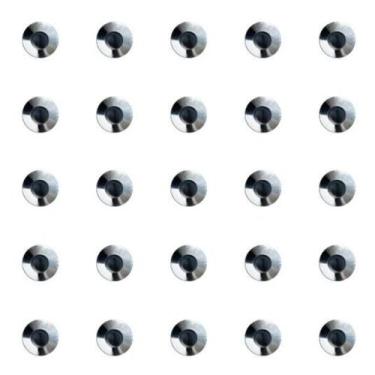 Imagem de Elemento tátil alerta e direcional inox sem dupla face - LAGGE ACESSIB