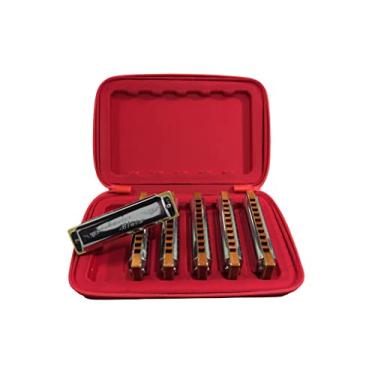 Imagem de Kit Gaitas Hering Master Blues 6 Harmônicas A-C-D-E-F-G