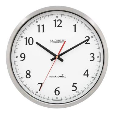 Imagem de Relógio de Parede La Crosse Technology UltraTomic 35cm - Aço Inoxidáve