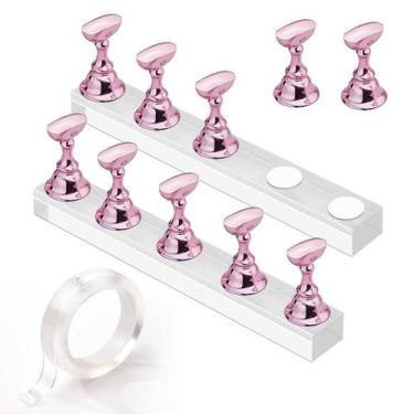 Imagem de Suporte para Prática de Unhas Makartt com Fita Adesiva