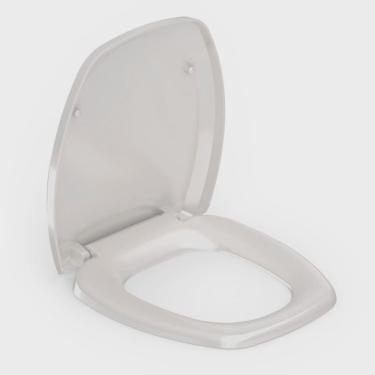 Imagem de Kit 3 Assentos Sanitário com Softclose Thema Plus Incepa Biscuit Brilhante