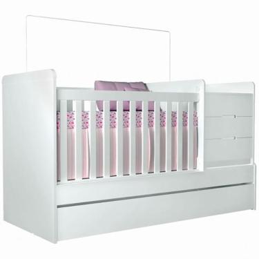 Imagem de Berço/Bicama Multifuncional Cléo inmetro 006281/2017 - Carolina Baby - Branco