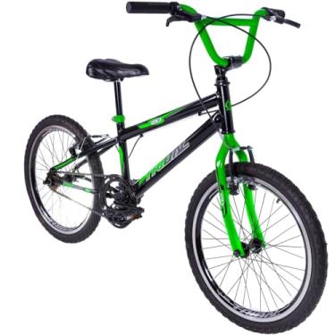 Imagem de Bicicleta Infantil Aro 20 BMX Carbon Steel Tridal Bike com Freios V-Brake (preto/verde)