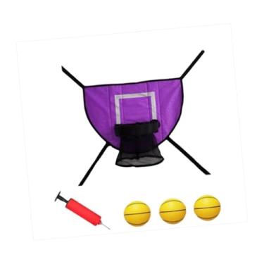 Imagem de menolana Conjunto de acessórios para cesta de basquete e trampolim, gol de basquete, brinquedo esportivo, acessórios para trampolim para adultos, Basquete Amarelo