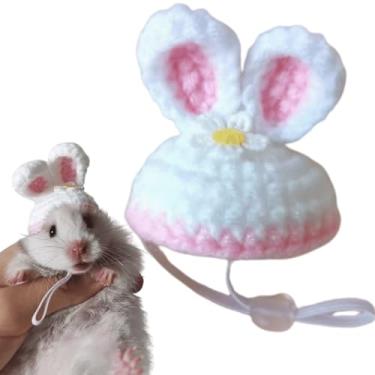 Imagem de Chapéus de hamster mini chapéus para cobras, animais pequenos, porquinho-da-índia, roupas para lagartos, dragões barbudos, papagaios, festas de fim de ano, acessórios de fantasia (C, M)