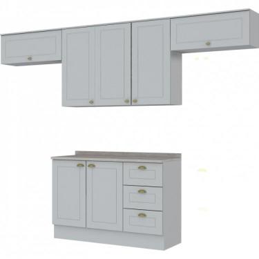 Imagem de Cozinha Compacta 4 Peças com Duplo Aéreo Emily Siena Móveis