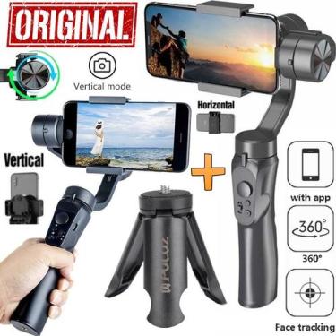 Imagem de Estabilizador de Imagem Celular Gimbal 3 Eixos Soleste Câmera Bluetoot