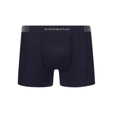 Imagem de Cueca Boxer Selene 11170.001 Plus Size Sem Costura Microfibra T. X1/X3