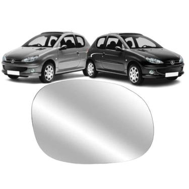 Imagem de Lente Retrovisor Com Base Peugeot 206 207 99.. Ld Esquerdo