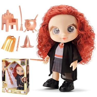 Imagem de Boneca Bravezinha Samantha Com Fantasia De Escola De Magia Cabelo Cach